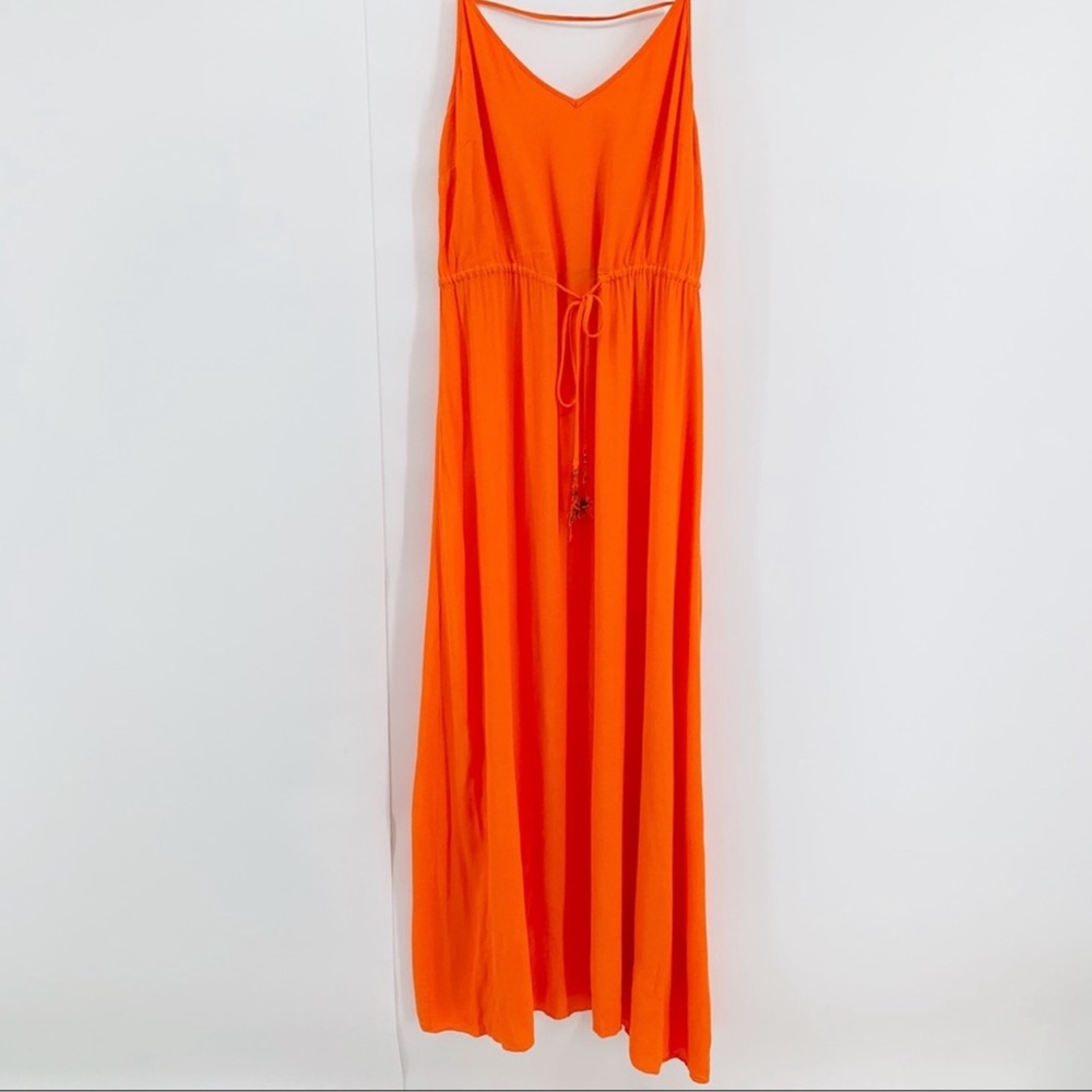 VIX PAULA HERMANNY L orange maxi dress